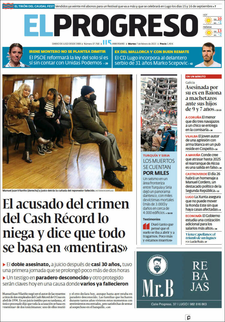 Portada de El Progreso (Espa&ntilde;a)