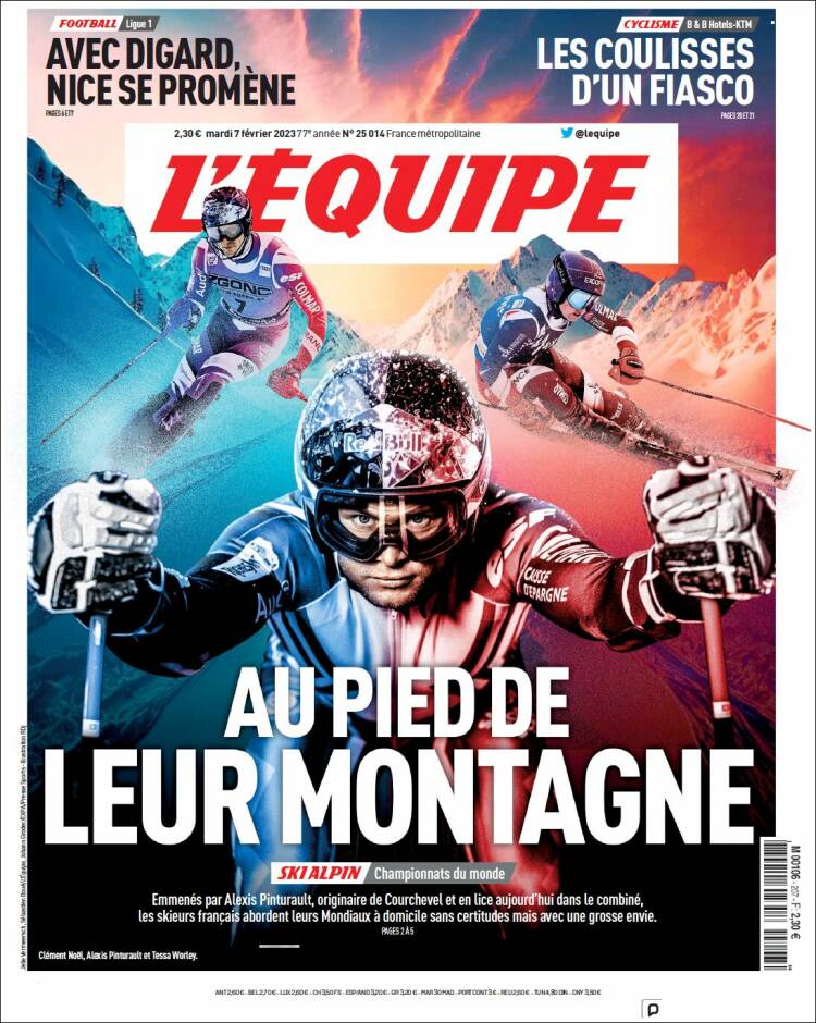 Portada de L'Equipe (France)