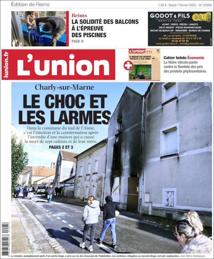 Portada de L'Union (Francia)