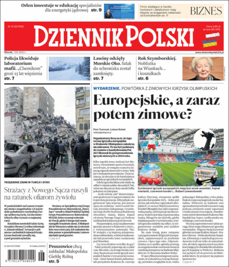 Portada de Dziennik (Polonia)