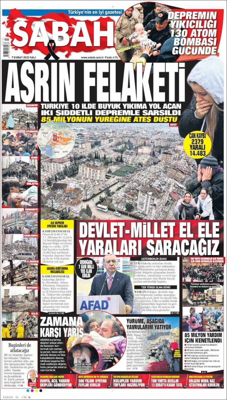 Portada de Sabah (Turqu&iacute;a)