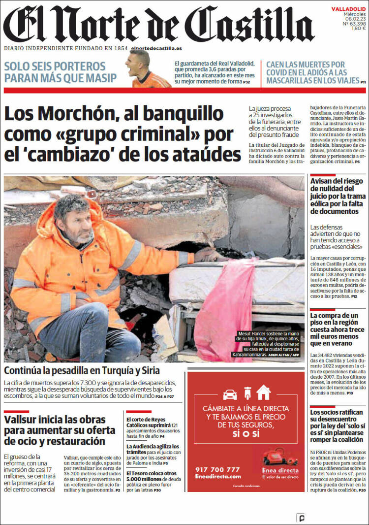 Portada de Norte de Castilla - Valladolid (Spain)