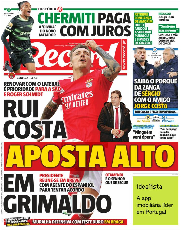 Portada de Record (Portugal)