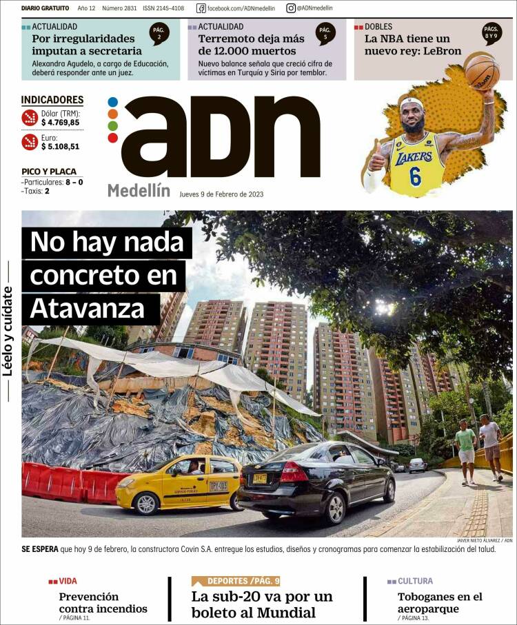 Portada de ADN - Medellín (Colombia)