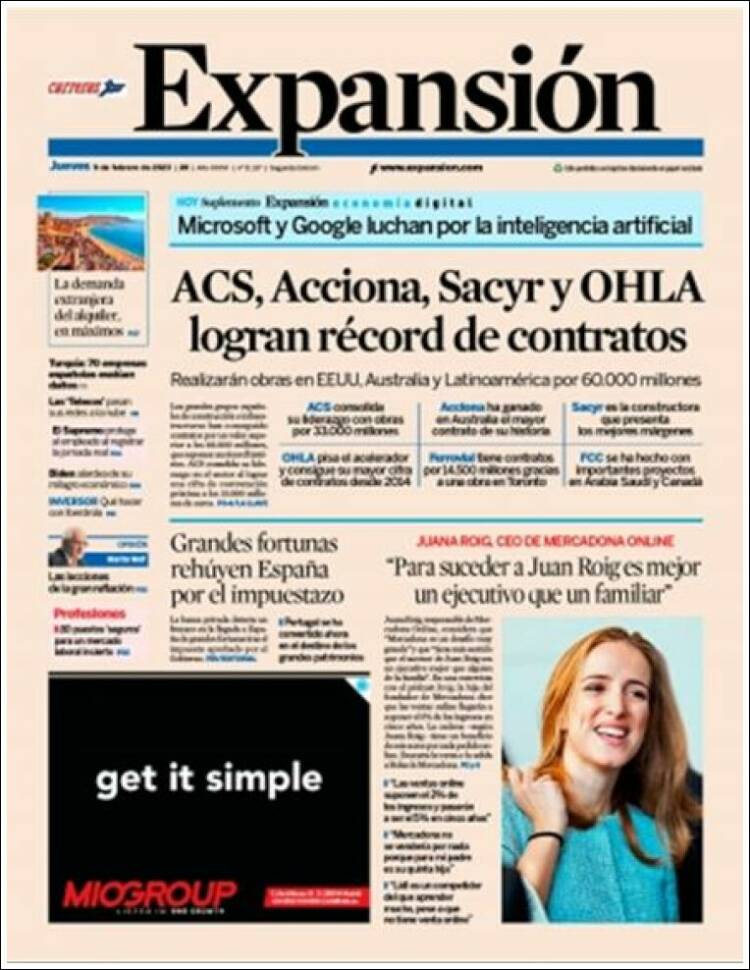 Portada de Expansión (Espa&ntilde;a)