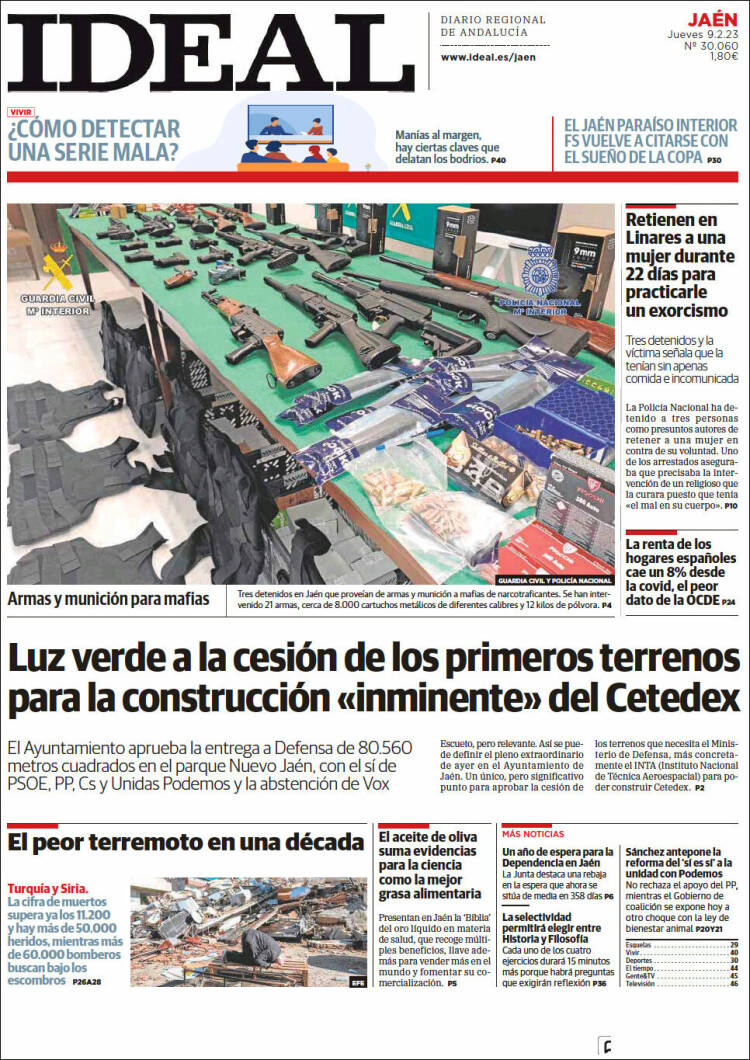 Portada de El Ideal de Jaén (Espa&ntilde;a)
