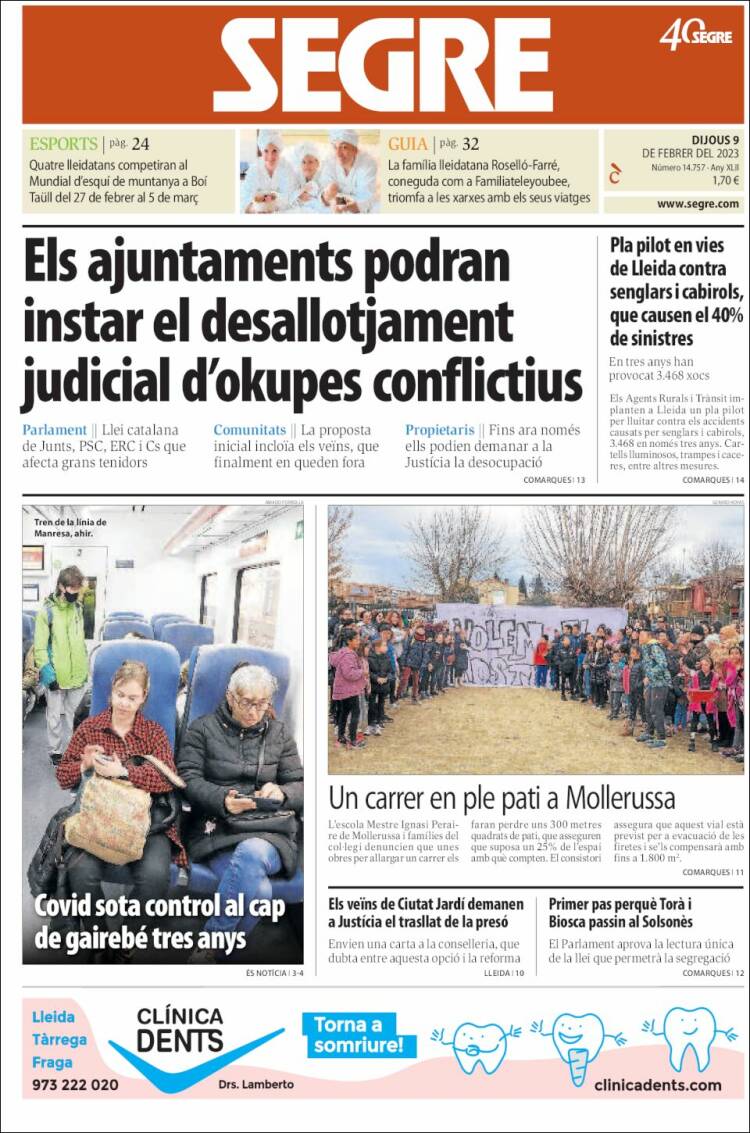 Portada de Segre (Espa&ntilde;a)