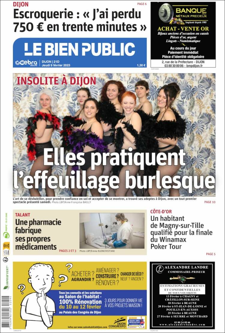 Portada de Le Bien Public (France)