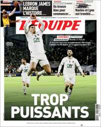 Portada de L'Equipe (France)