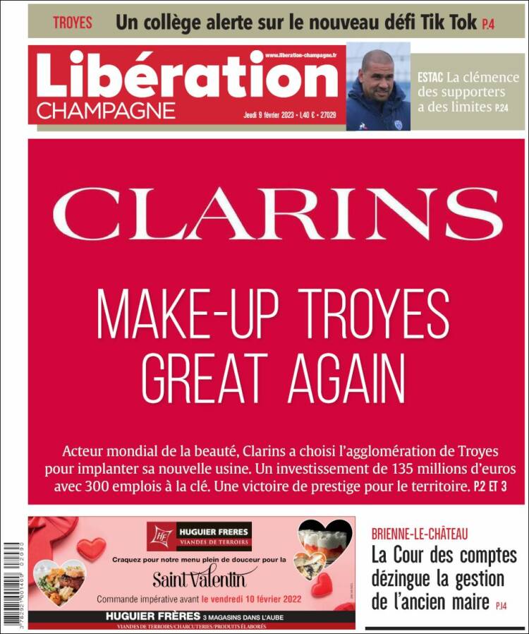 Portada de Libération Champagne (France)