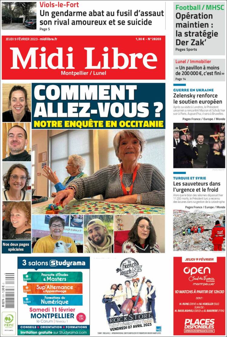 Portada de Midi Libre (France)