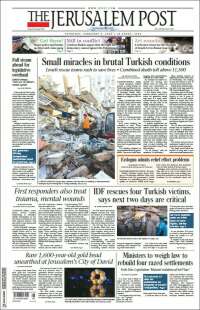 Portada de The Jerusalem Post (Israel)