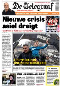 Portada de De Telegraaf (Pays-Bas)