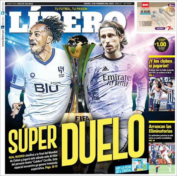 Portada de Líbero (Perú)