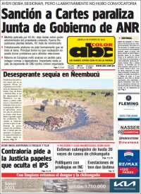 Portada de ABC Color (Paraguay)