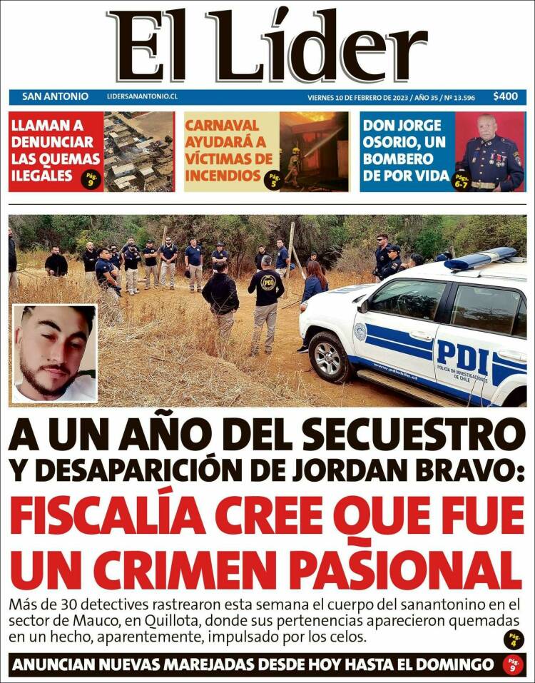 Portada de Lider de San Antonio (Chile)