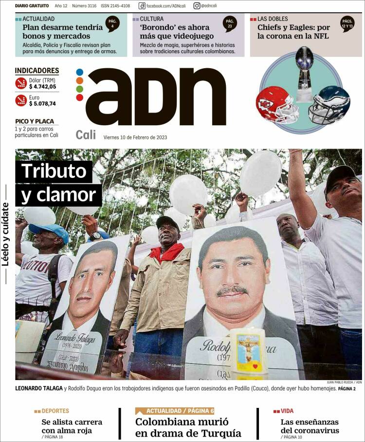 Portada de ADN - Cali (Colombia)