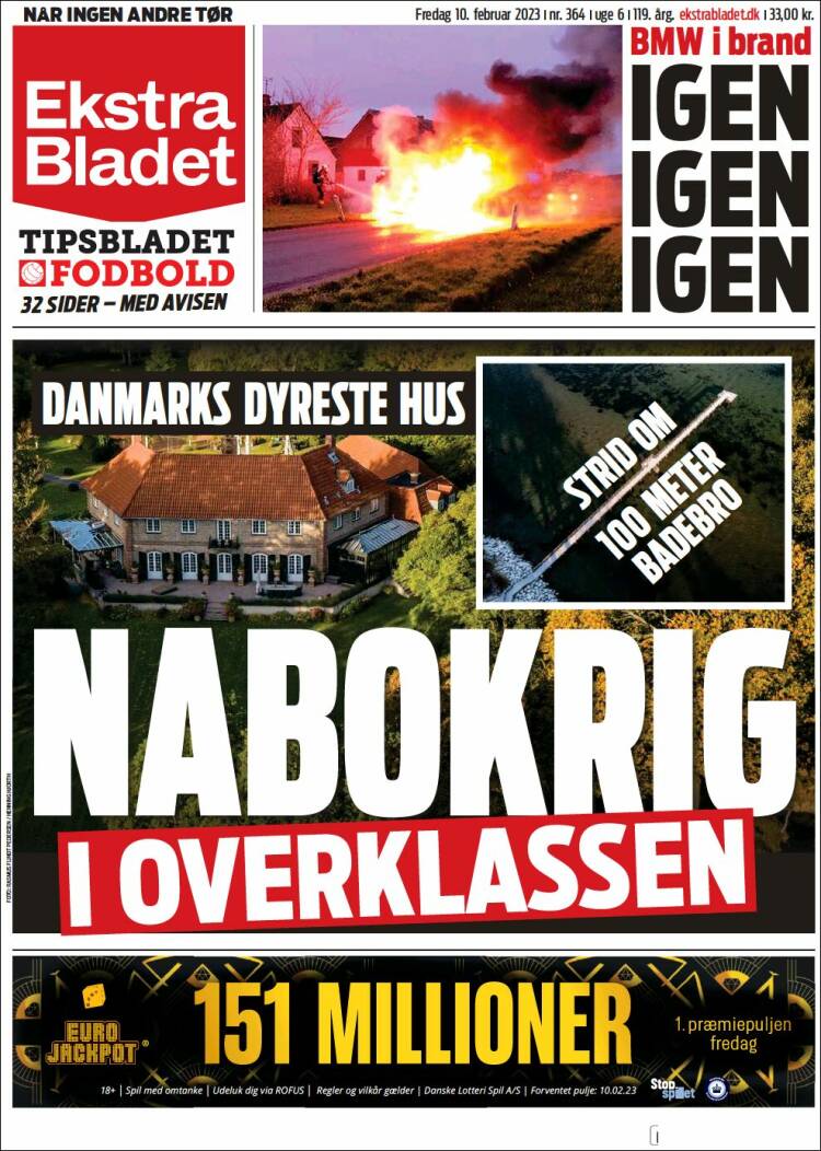 Portada de Ekstra Bladet (Denmark)