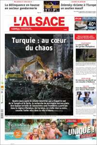 Portada de Journal L'Alsace (France)