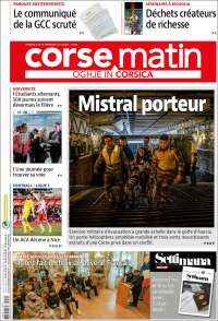 Portada de Corse-Matin (France)