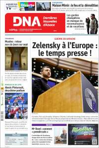 Portada de Les Dernières Nouvelles d'Alsace (France)