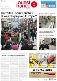 Portada de Ouest France (France)