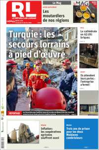 Portada de Le Republicain Lorrain (France)