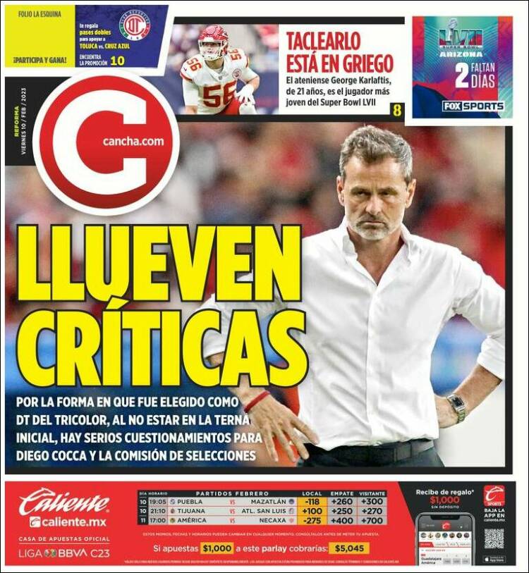 Portada de Cancha (México)