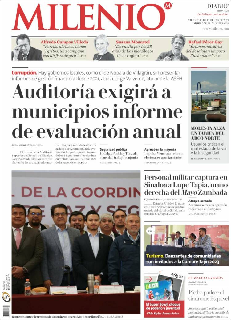 Portada de Milenio de Hidalgo (México)