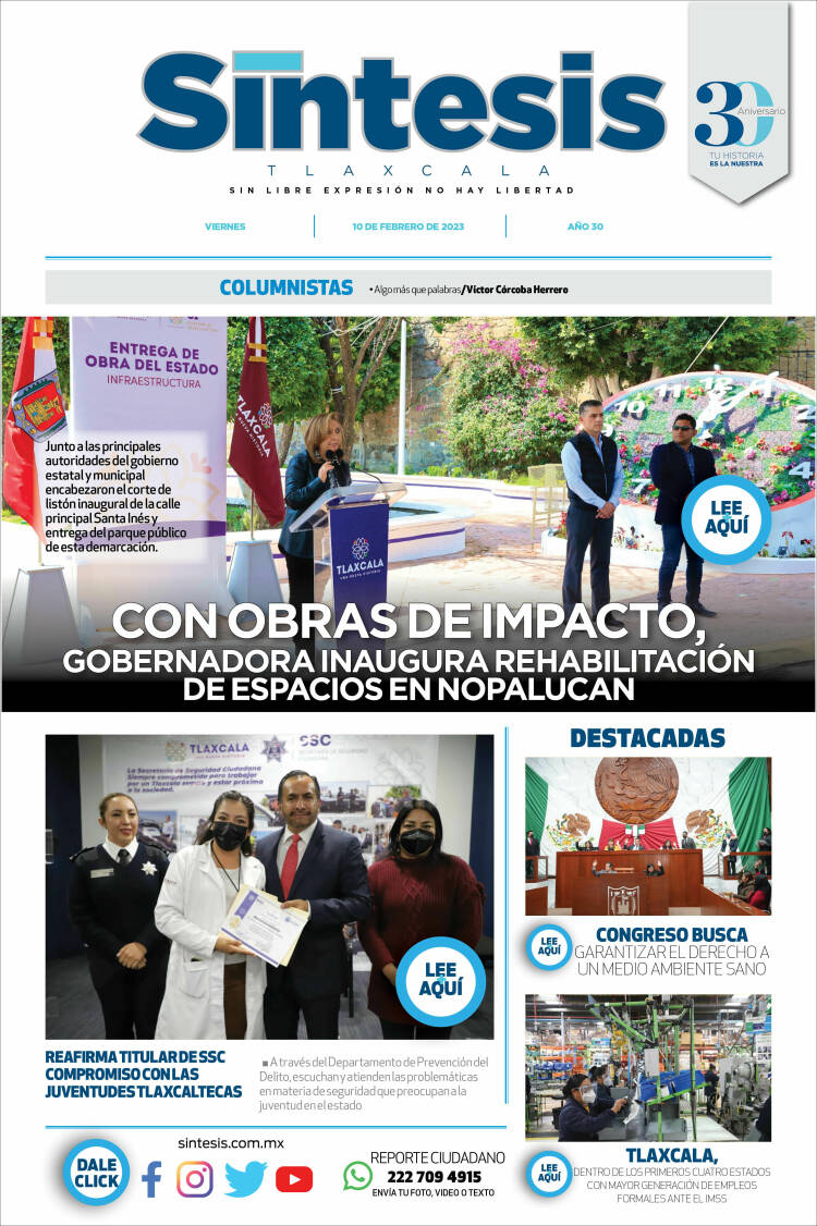 Portada de Síntesis de Tlaxcala (México)