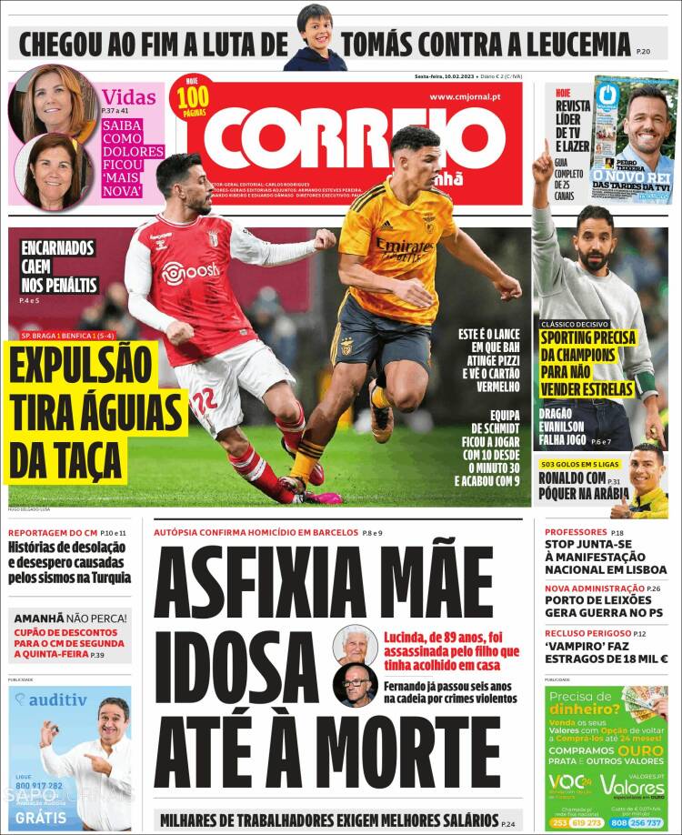 Portada de Correio da Manhã (Portugal)