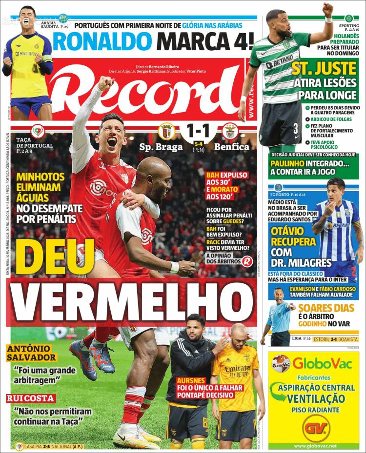 Portada de Record (Portugal)