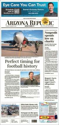 Portada de Arizona Republic News (USA)