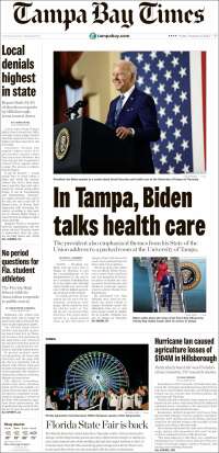 Portada de Tampa Bay Times (États-Unis)