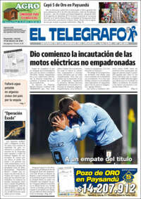 Portada de El Telégrafo (Uruguay)