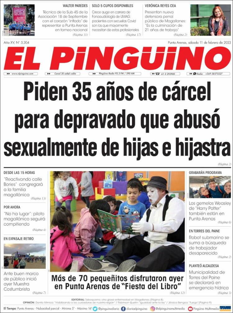 Portada de El Pingüino (Chile)