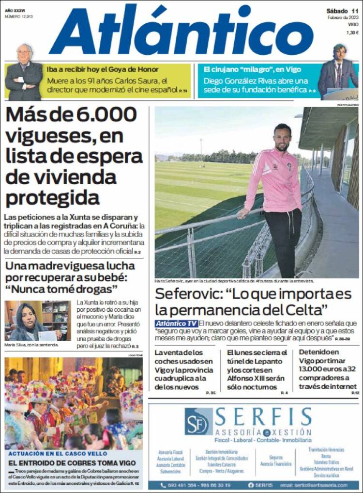 Portada de Atlántico Diario (Spain)