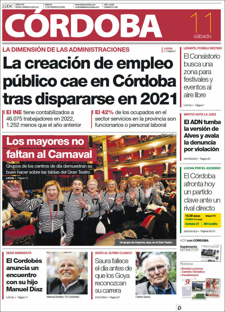 Portada de Diario de Córdoba (Spain)