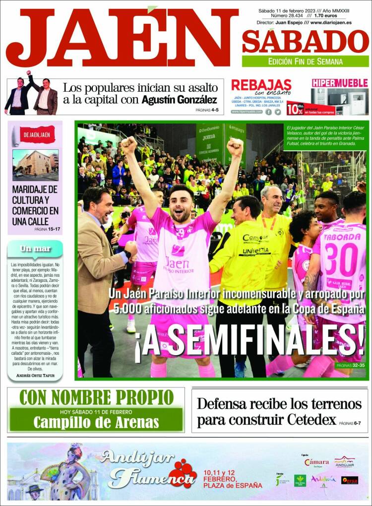 Portada de Diario Jaén (Spain)