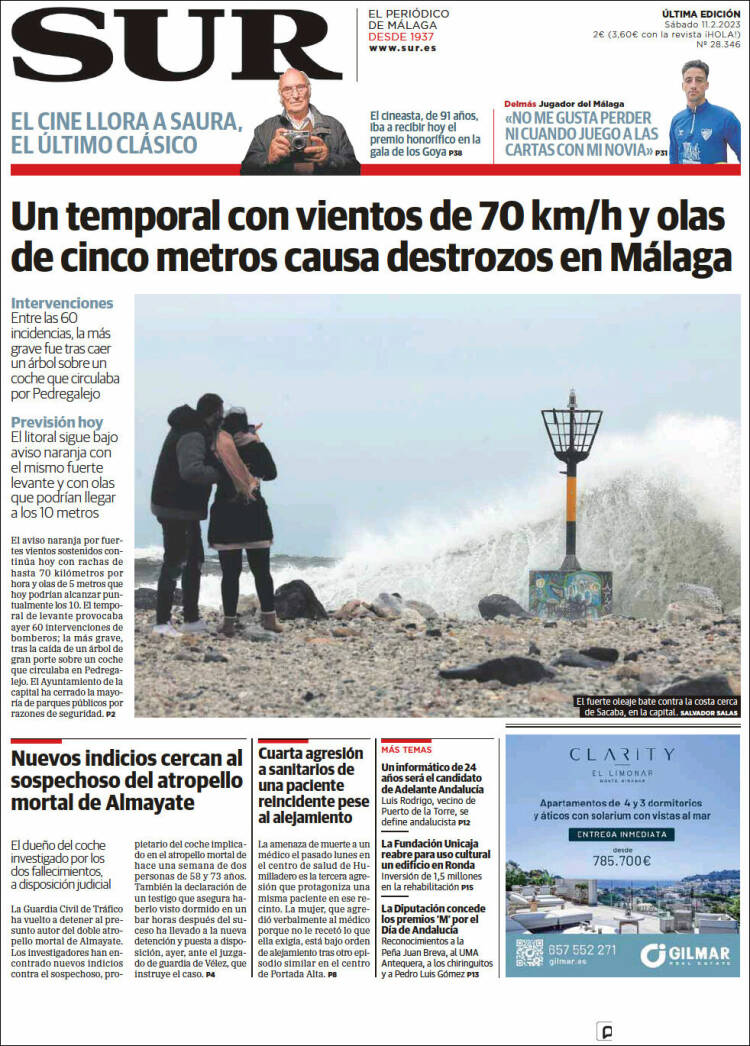 Portada de Diario el Sur (Spain)