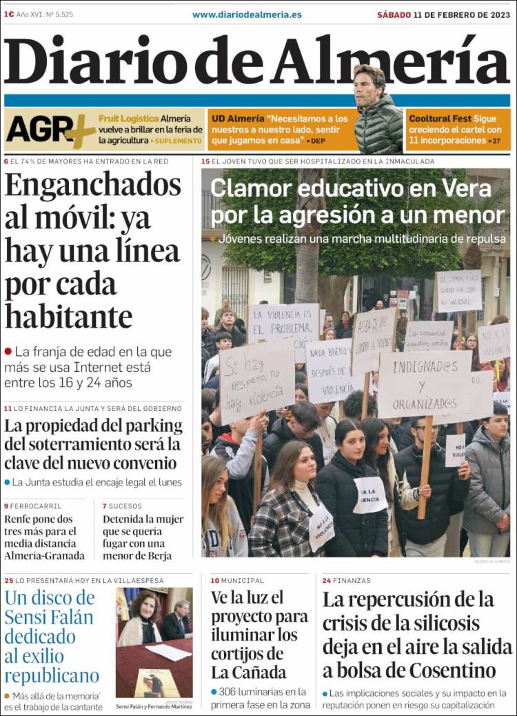 Portada de Diario de Almería (Spain)