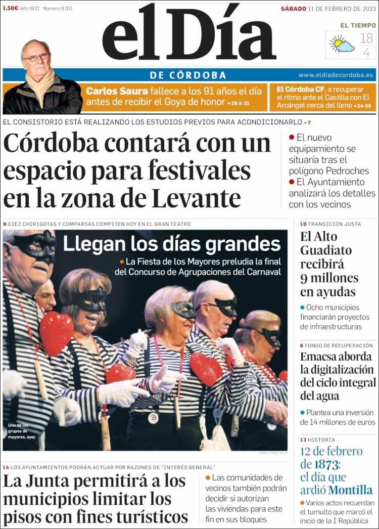 Portada de El Día de Córdoba (Spain)