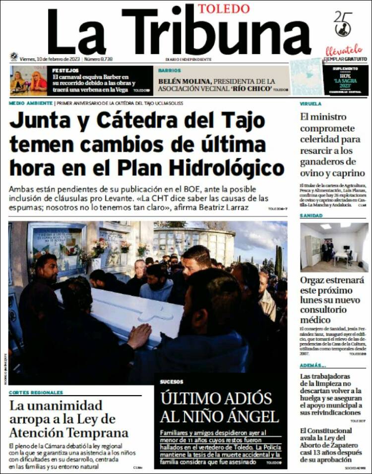 Portada de La Tribuna de Toledo (Spain)