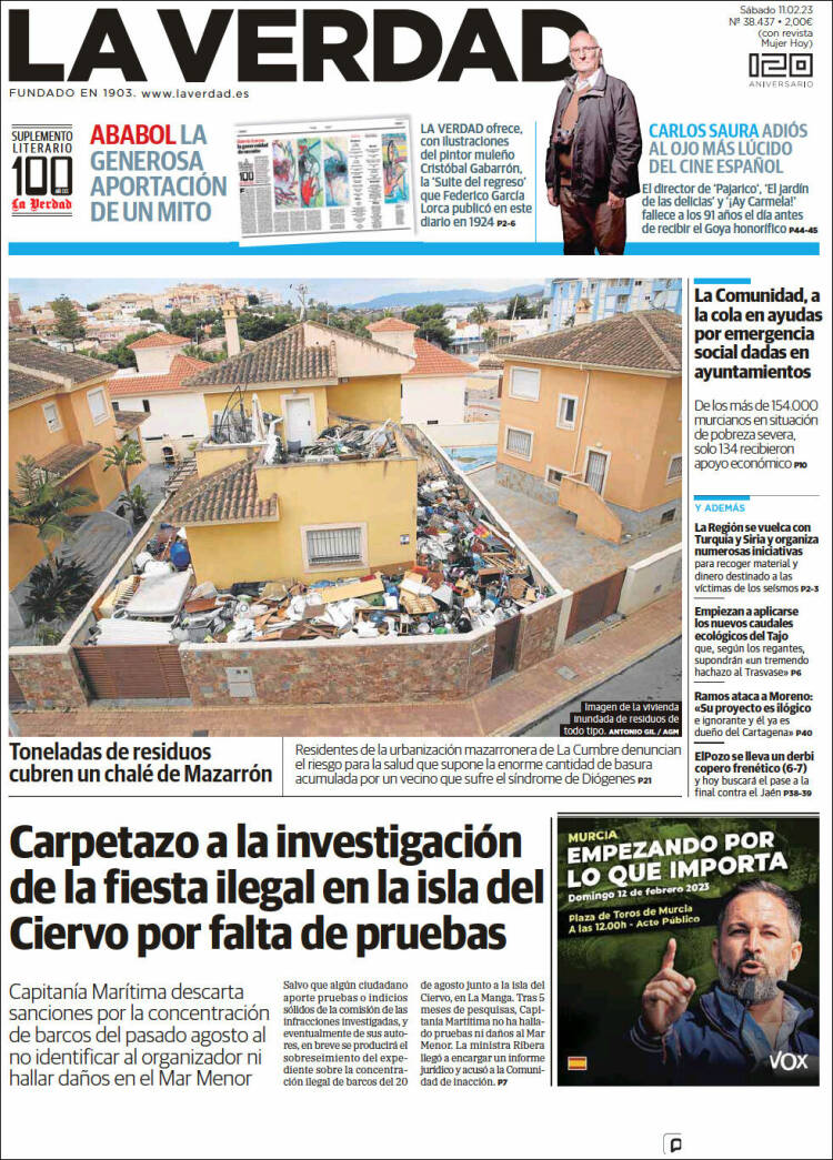 Portada de La Verdad de Murcia (Spain)