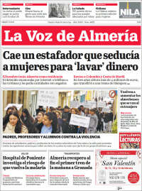 Portada de La Voz de Almería (Spain)