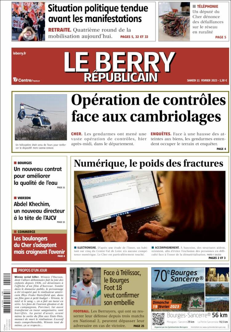 Portada de Berry Republicain (France)