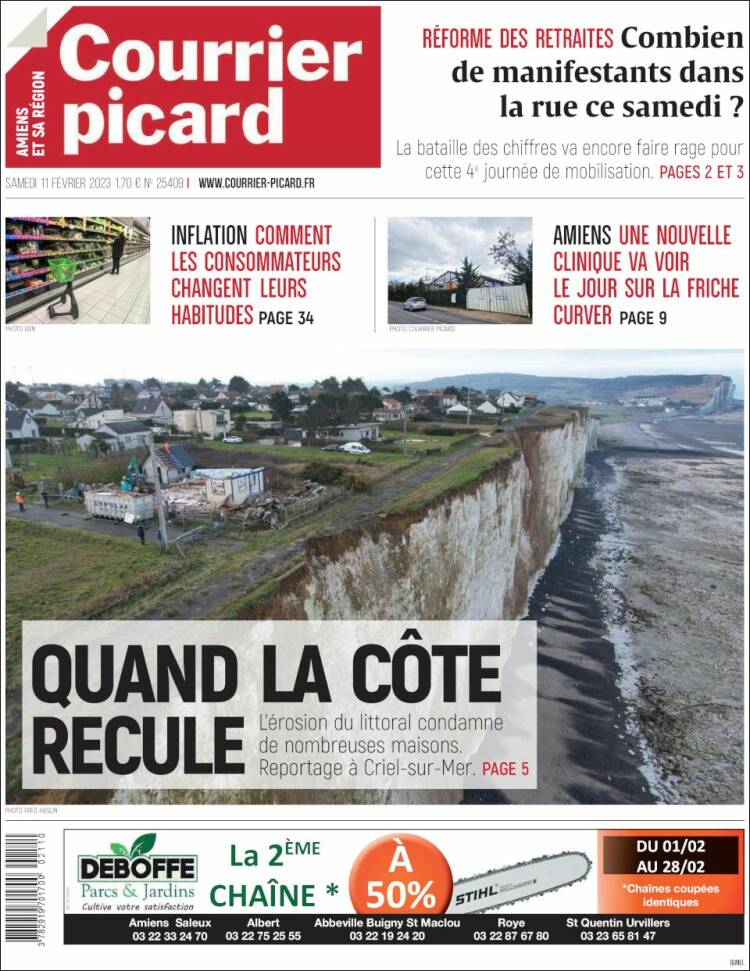 Portada de Courrier Picard (France)