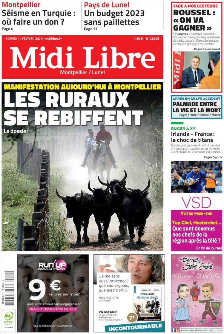 Portada de Midi Libre (France)