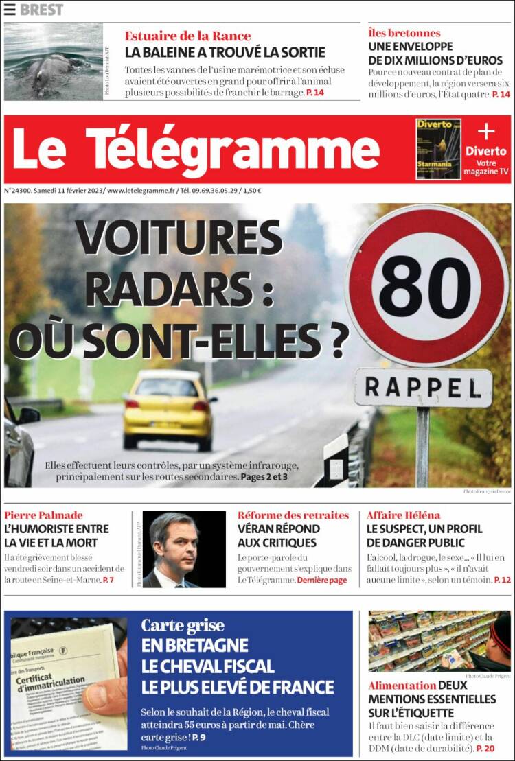 Portada de Télégramme (France)