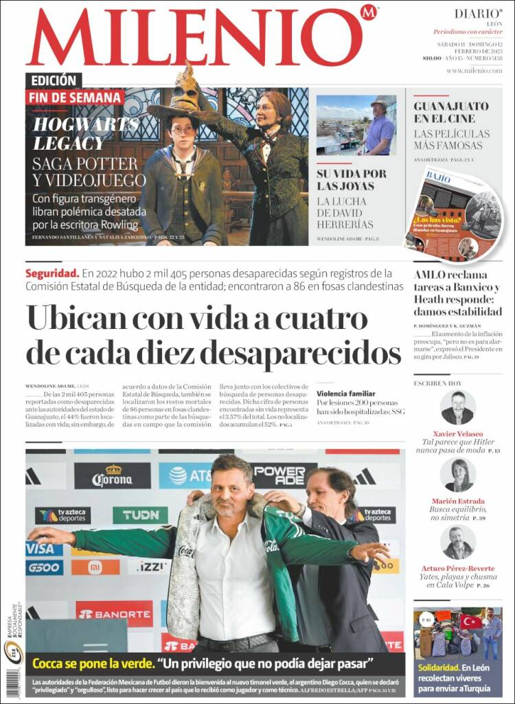 Portada de Milenio de León (México)